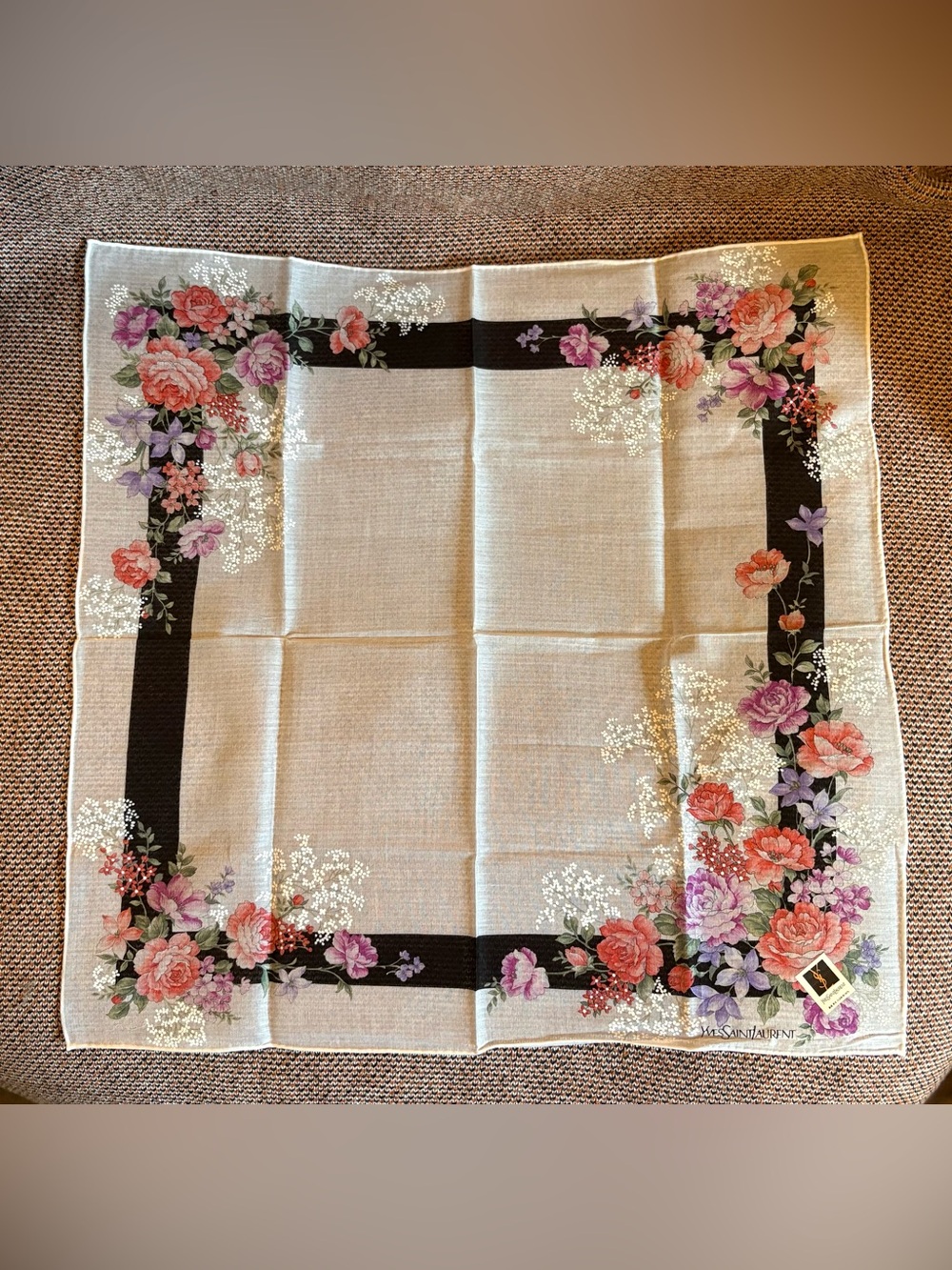 Vintage Yves Saint Laurent Handkerchief/ Bandanna